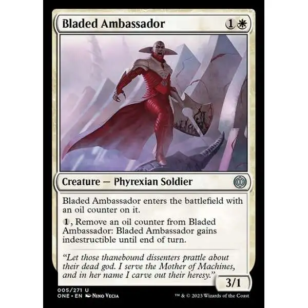 MtG Phyrexia: All Will Be One Uncommon Bladed Ambassador #5