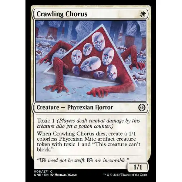 MtG Phyrexia: All Will Be One Common Crawling Chorus #8