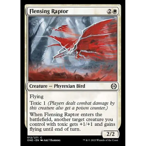 MtG Phyrexia: All Will Be One Common Flensing Raptor #12