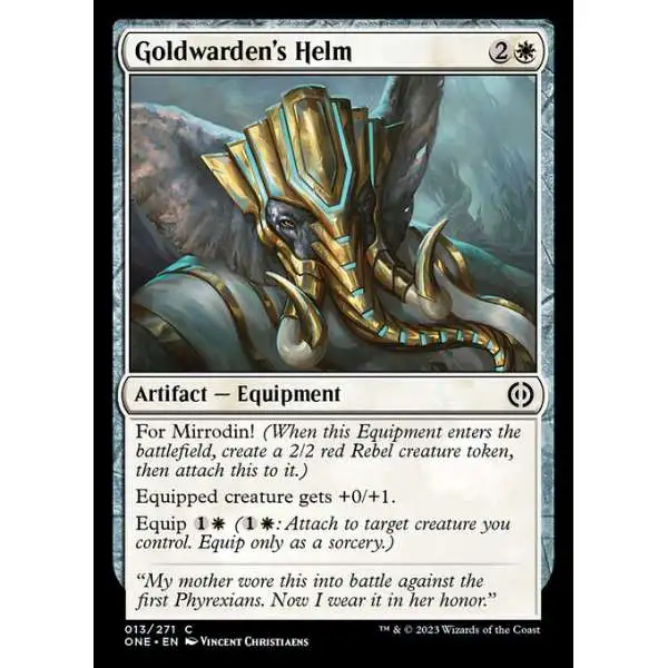 MtG Phyrexia: All Will Be One Common Goldwarden's Helm #13