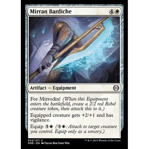 MtG Phyrexia: All Will Be One Common Mirran Bardiche #22