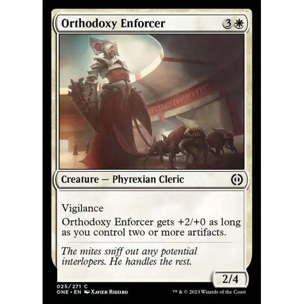 MtG Phyrexia: All Will Be One Common Orthodoxy Enforcer #25