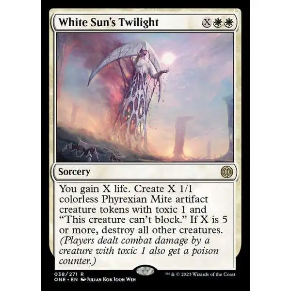 MtG Phyrexia: All Will Be One Rare FOIL White Sun's Twilight #38