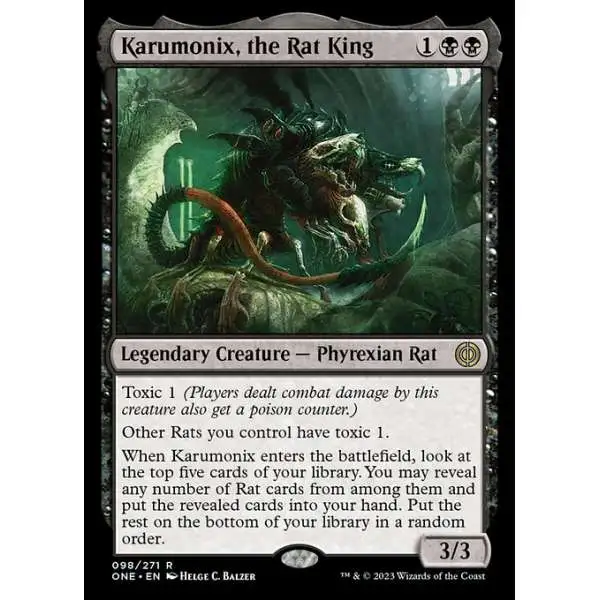 MtG Phyrexia: All Will Be One Rare Karumonix, the Rat King #98