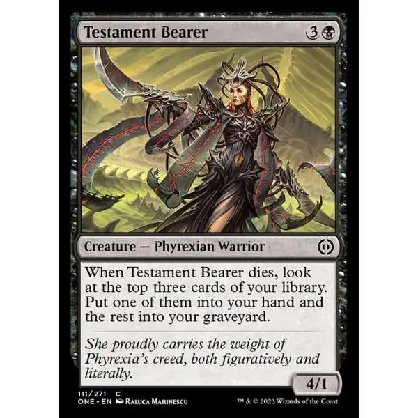 MtG Phyrexia: All Will Be One Common Testament Bearer #111
