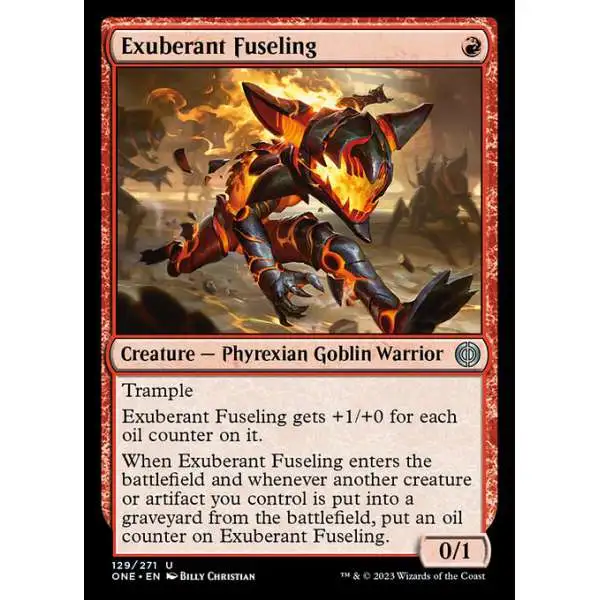 MtG Phyrexia: All Will Be One Uncommon Exuberant Fuseling #129
