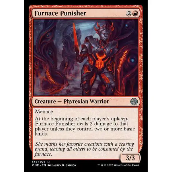 punisher cards mtg MTG Magic the Gathering Furnace Punisher (132/530) Phyrexia All Will Be One  LP