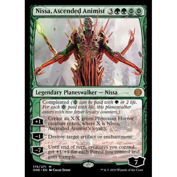 MtG Phyrexia: All Will Be One Mythic Rare Nissa, Ascended Animist #175