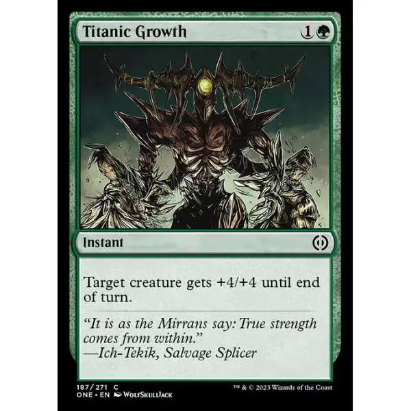 MtG Phyrexia: All Will Be One Common FOIL Titanic Growth #187