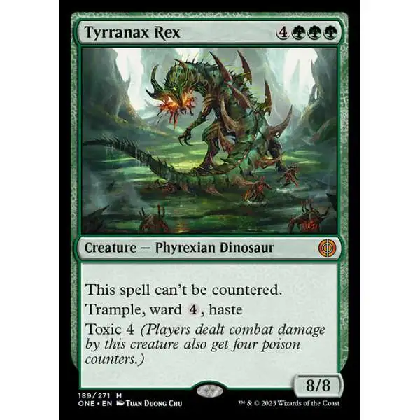 MtG Phyrexia: All Will Be One Mythic Rare Foil Tyrranax Rex #189