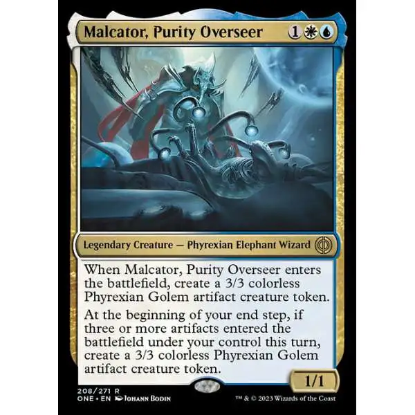 MtG Phyrexia: All Will Be One Rare Malcator, Purity Overseer #208