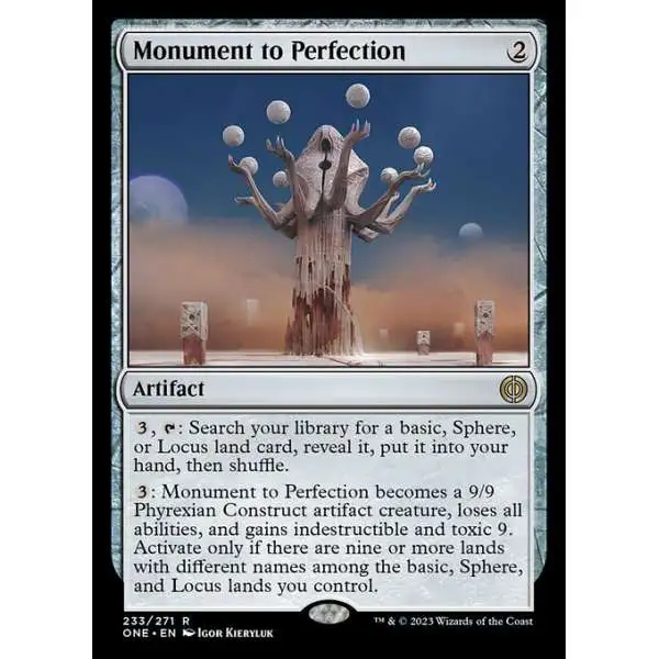MtG Phyrexia: All Will Be One Rare Foil Monument to Perfection #233