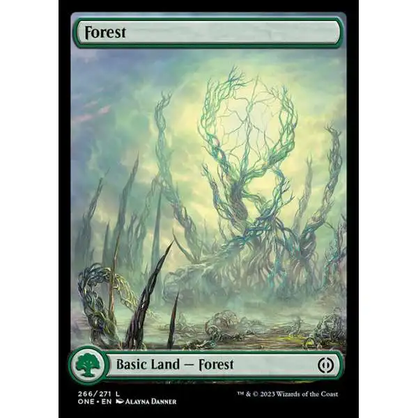MtG Phyrexia: All Will Be One Common Forest #266 [V1 FOIL]