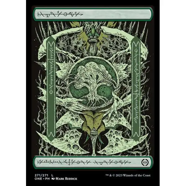 MtG Phyrexia: All Will Be One Common Forest #271 [Phyrexian FOIL]