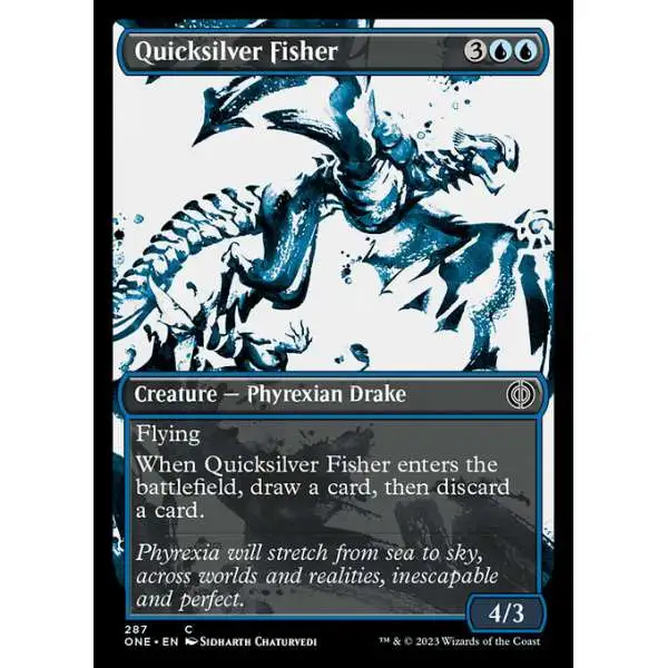 MtG Phyrexia: All Will Be One Common Quicksilver Fisher #287 [Showcase]