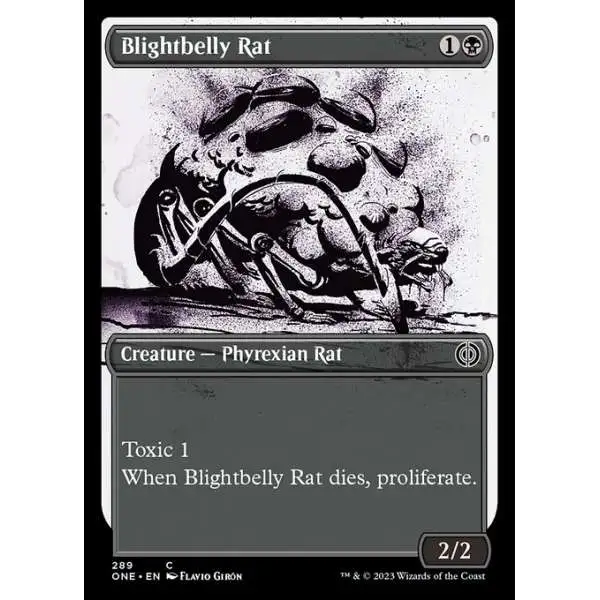 MtG Phyrexia: All Will Be One Common Blightbelly Rat #289 [Showcase]