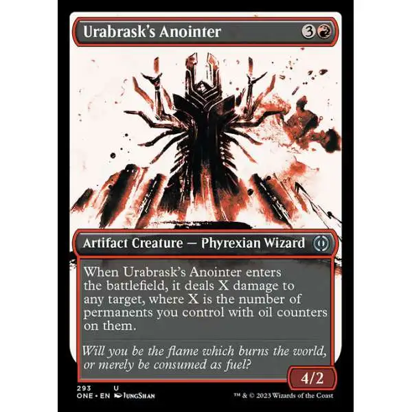 MtG Phyrexia: All Will Be One Uncommon Urabrask's Anointer #293 [Showcase FOIL]