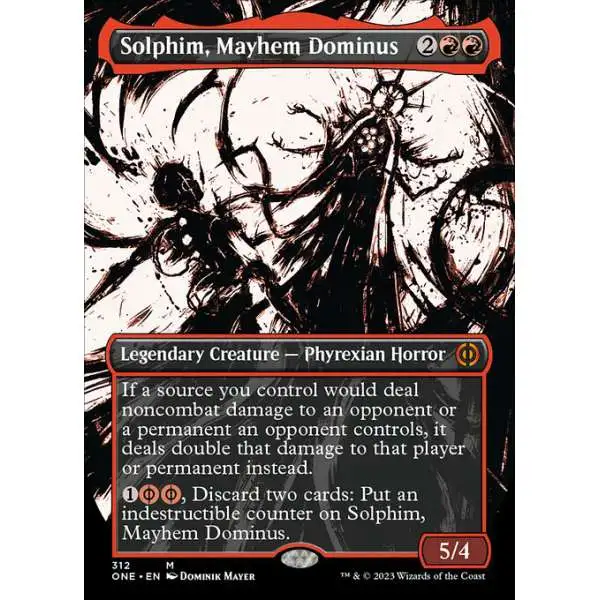 MtG Phyrexia: All Will Be One Mythic Rare Solphim, Mayhem Dominus #312 [Showcase]