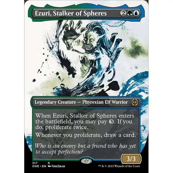 MtG Phyrexia: All Will Be One Rare Ezuri, Stalker of Spheres #317 [Showcase]