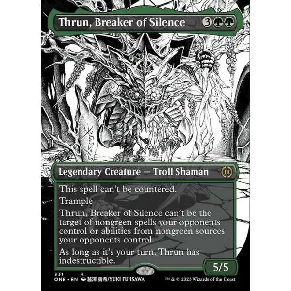 MtG Phyrexia: All Will Be One Rare Thrun, Breaker of Silence #331 [Showcase]