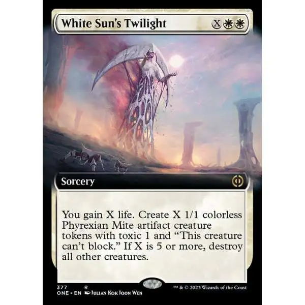 MtG Phyrexia: All Will Be One Rare White Sun's Twilight #377 [Extended Art FOIL]