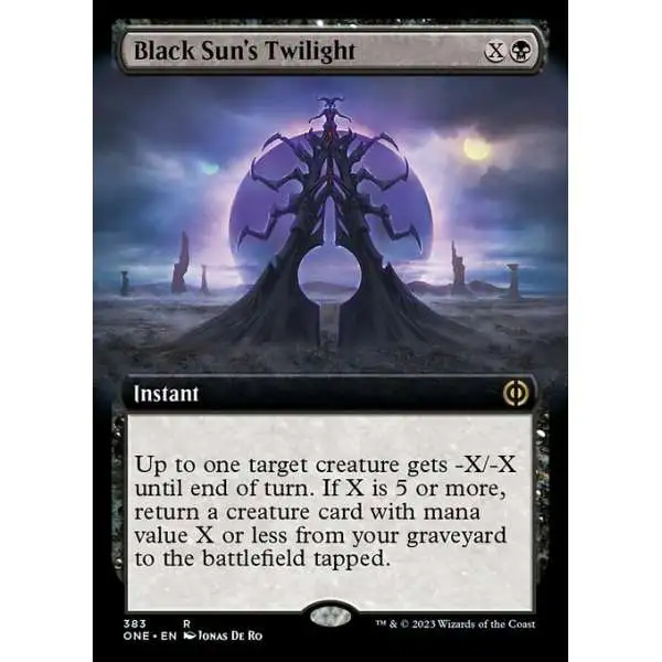 MtG Phyrexia: All Will Be One Rare Black Sun's Twilight #383 [Extended Art]