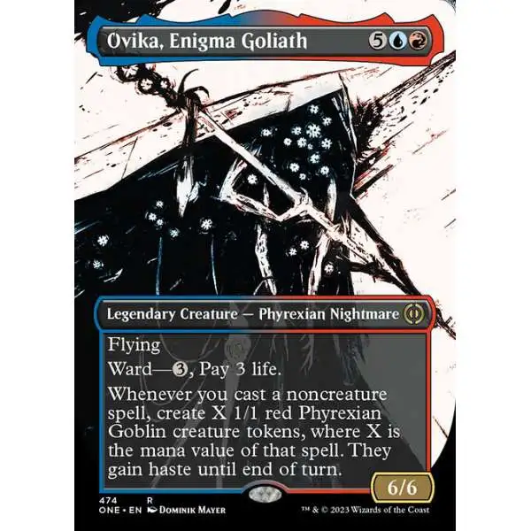 MtG Phyrexia: All Will Be One Rare Ovika, Enigma Goliath #474 [Compleat Foil]