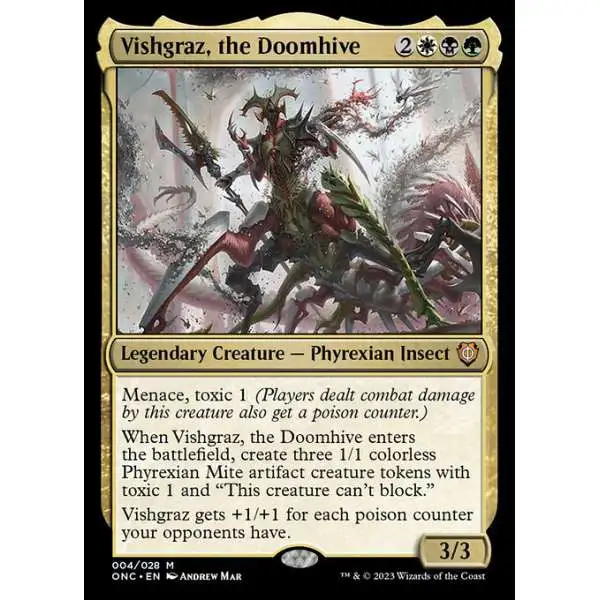 MtG Phyrexia: All Will Be One Commander Mythic Rare Vishgraz, the Doomhive #4