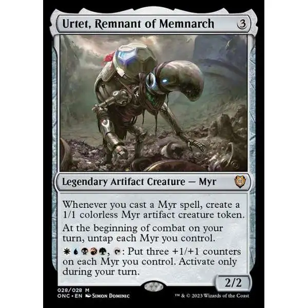 MtG Phyrexia: All Will Be One Commander Mythic Rare Urtet, Remnant of Memnarch #28 [Set Booster]