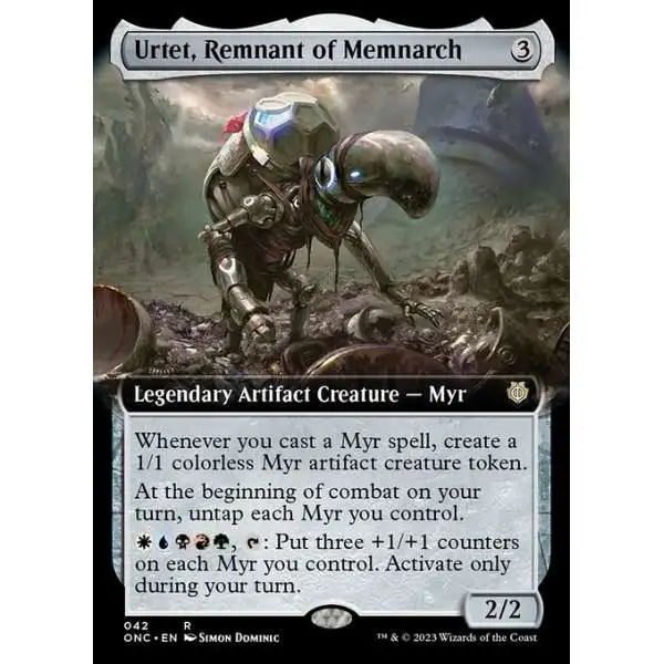 MtG Phyrexia: All Will Be One Commander Mythic Rare Urtet, Remnant of Memnarch #42 [Extended Art]