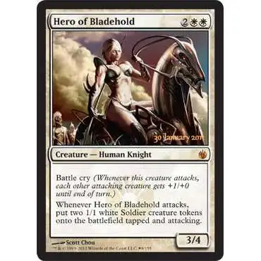 MtG Prerelease & Release Promo Hero of Bladehold [Mirrodin Besieged PreRelease]