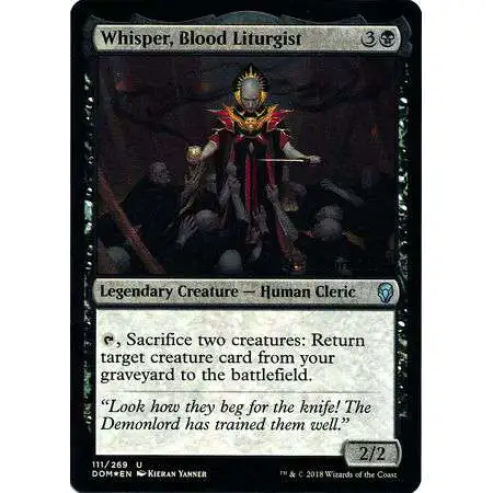 MtG Prerelease & Release Uncommon Whisper, Blood Liturgist #111