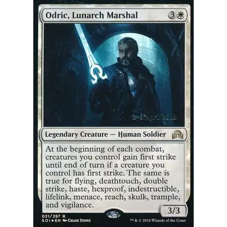 MtG Prerelease & Release Rare FOIL Odric, Lunarch Marshal #31