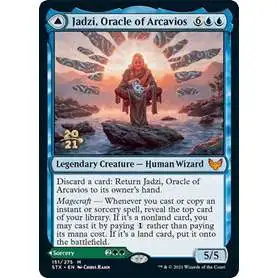 MtG Prerelease & Release Mythic Rare Jadzi, Oracle of Arcavios // Journey to the Oracle #151 [Prerelease Promo Foil]