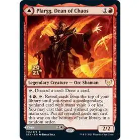 MtG Prerelease & Release Rare Plargg, Dean of Chaos // Augusta, Dean of Order #155 [Prerelease Promo Foil]