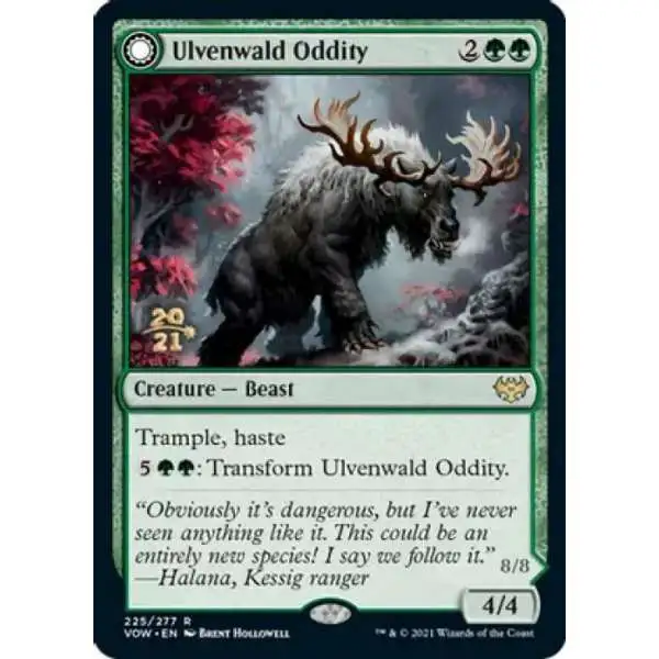 MtG Prerelease & Release Rare Foil Ulvenwald Oddity // Ulvenwald Behemoth #225