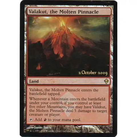 MtG Trading Card Game Prerelease & Release Promo Valakut, the Molten Pinnacle [Zendikar Prerelease]
