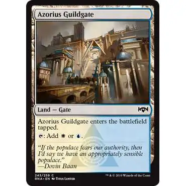 MtG Trading Card Game Ravnica Allegiance Common Foil Azorius Guildgate #243