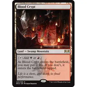 MtG Trading Card Game Ravnica Allegiance Rare Foil Blood Crypt #245