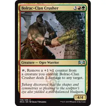 MtG Trading Card Game Ravnica Allegiance Uncommon Foil Bolrac-Clan Crusher #159