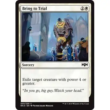 MtG Trading Card Game Ravnica Allegiance Common Bring to Trial #5