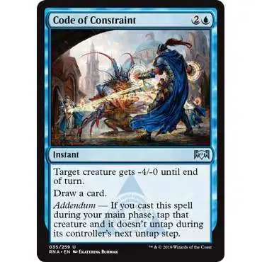 MtG Trading Card Game Ravnica Allegiance Uncommon Code of Constraint #35