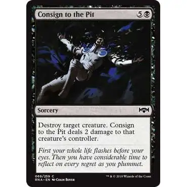 MtG Trading Card Game Ravnica Allegiance Common Foil Consign to the Pit #69