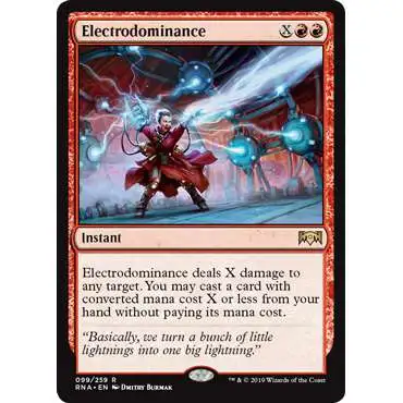 MtG Trading Card Game Ravnica Allegiance Rare Electrodominance #99