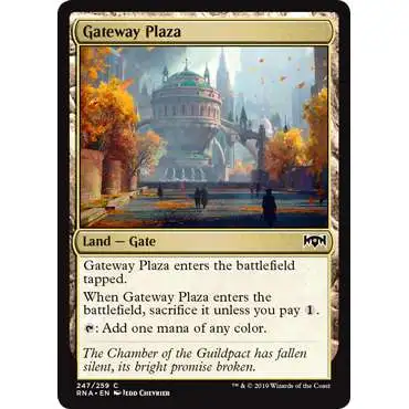 MtG Trading Card Game Ravnica Allegiance Common Gateway Plaza #247