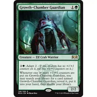 MtG Trading Card Game Ravnica Allegiance Rare Foil Growth-Chamber Guardian #128