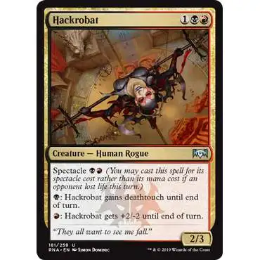 MtG Trading Card Game Ravnica Allegiance Uncommon Hackrobat #181