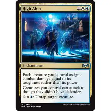 MtG Trading Card Game Ravnica Allegiance Uncommon High Alert #182