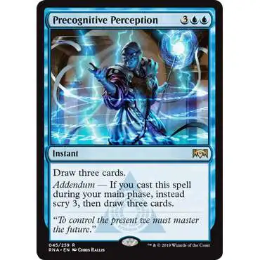 MtG Trading Card Game Ravnica Allegiance Rare Precognitive Perception #45