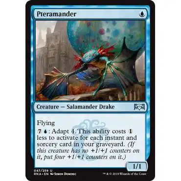 MtG Trading Card Game Ravnica Allegiance Uncommon Pteramander #47